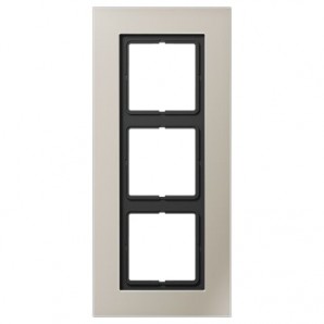 Quadro 3 elementos LS PLUS aço JUNG LSP 983 ES