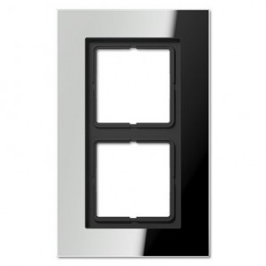 Quadro 2 elementos LS PLUS cromado JUNG LSP 982 GCR