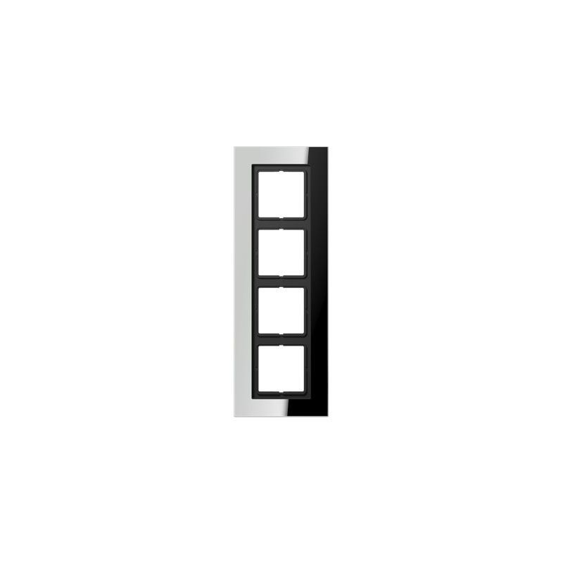 Quadro 4 elementos LS PLUS cromado JUNG LSP 984 GCR