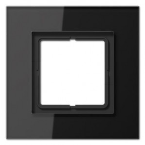 Marco 1 elemento LS PLUS negro cristal JUNG LSP 981 GL SW