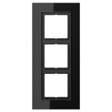 Marco 3 elementos LS PLUS negro cristal JUNG LSP 983 GL SW