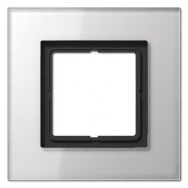 Moldura 1 elemento LS PLUS vidro branco JUNG LSP 981 GL WW