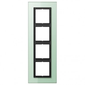 Moldura 4 elementos LS PLUS vidro JUNG LSP 984 GLAS