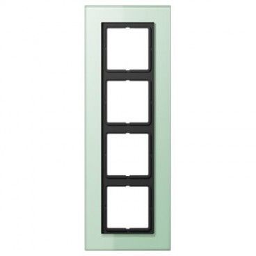 Marco 4 elementos LS PLUS cristal JUNG LSP 984 GLAS