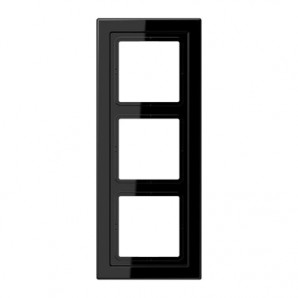 Moldura 3 elementos preto (11mm) LS Design JUNG LSD 983 SW