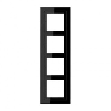 Marco 4 elementos negro (11mm) LS Design JUNG LSD 984 SW