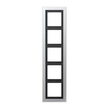 Marco 5 elementos aluminio (11mm) LS Design JUNG ALD 2985-L