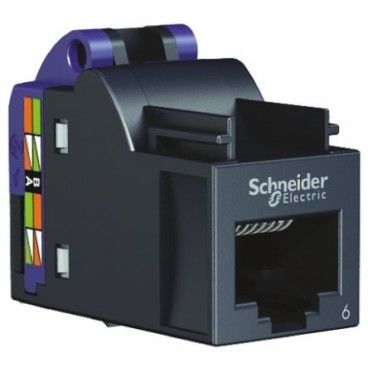 Conector RJ45 hembra categoría 6e no blindada Schneider VDIB17726U12