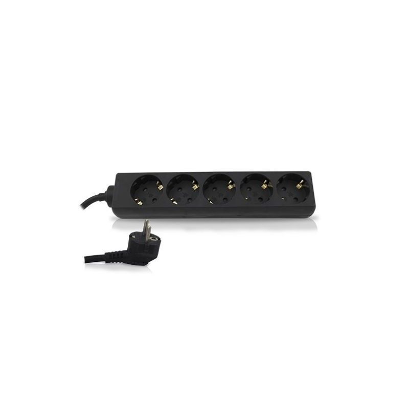 Base multipla 5 prese cavo da 1,5 m nero GSC 0000024