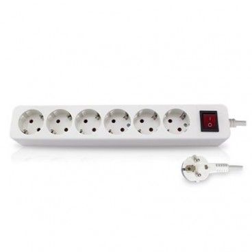 Based multiple 6 plugs with switch 3m cable GSC 0800877