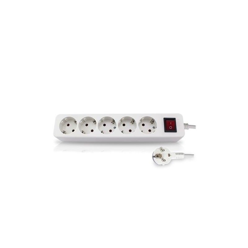 Base multiple 5 plugs with switch 3m cable GSC 0800876