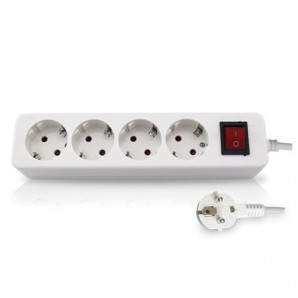 Base multiple 4 outlets, with switch, 3m cable GSC 0800875