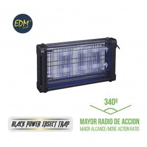 Mata insectos electrico con 2 tubos uv de 6 w 340º de radio de accion edm para una area de 50m2 aprox EDM 06520