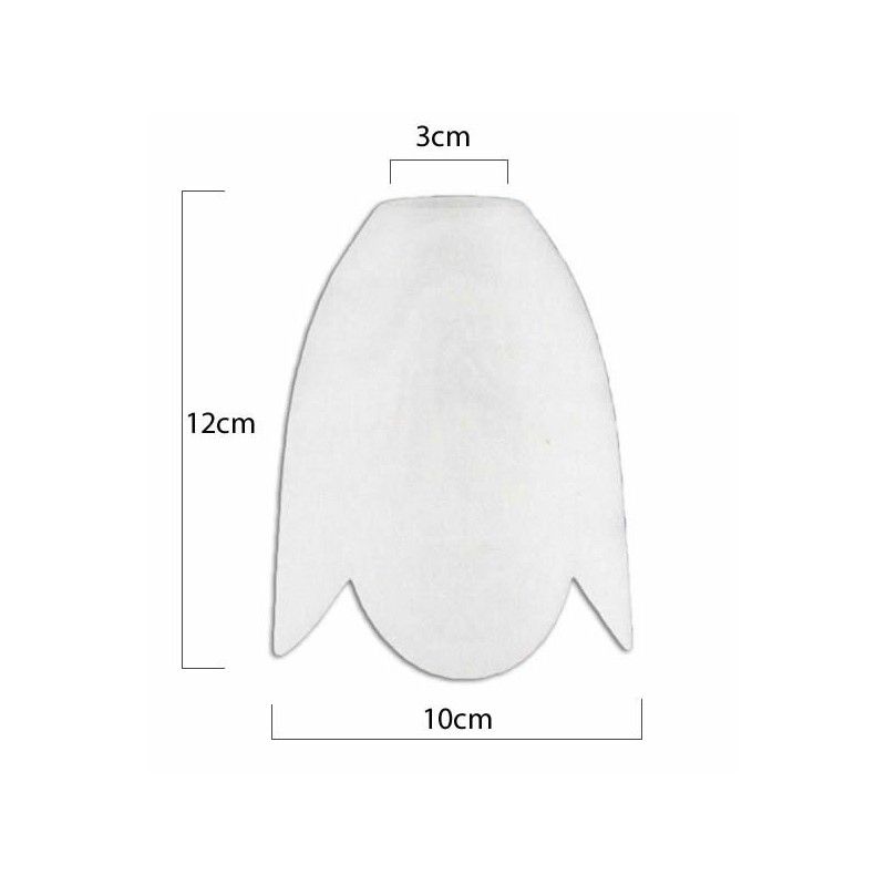 Blinker-glas-tuch matt und mund 3 cm
