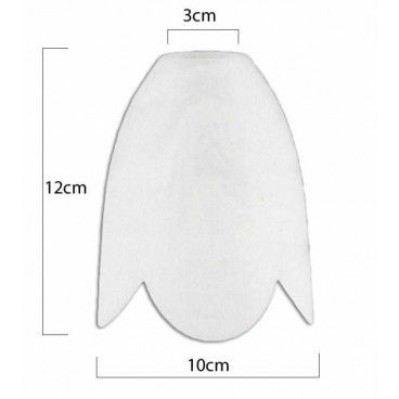 Blinker-glas-tuch matt und mund 3 cm