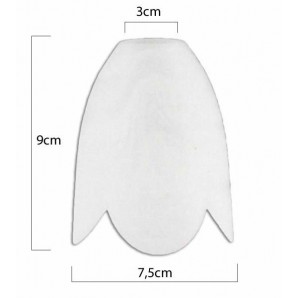 Verre tulipe mouchoir de s'accoupler avec la bouche de 3 cm 2