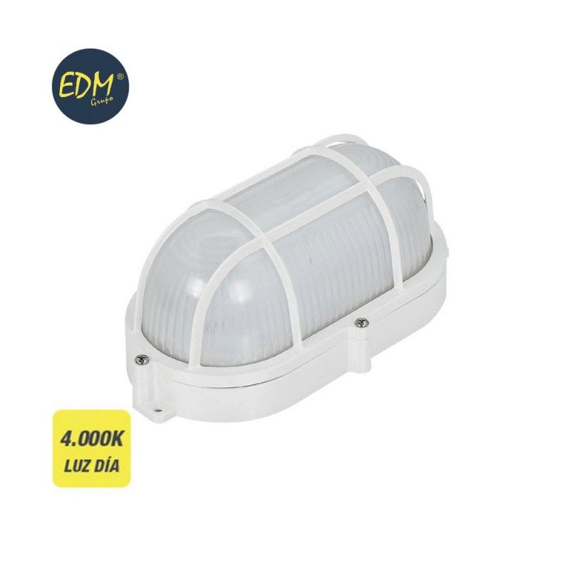 Apply outer oval grille LED 1080 lumens 9w IP65 4000K EDM