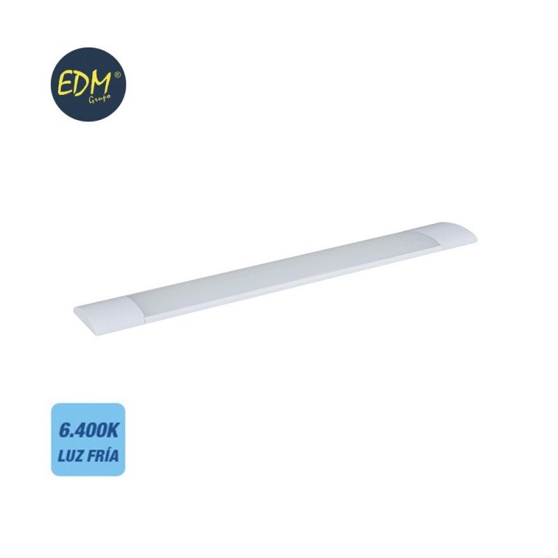 Regleta electronica LED 28w 2700 lumens 89cm 6.400k EDM