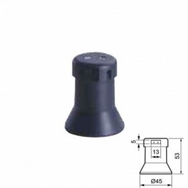 Portalámparas de vela cerámico E14 27x68mm Solera 479J