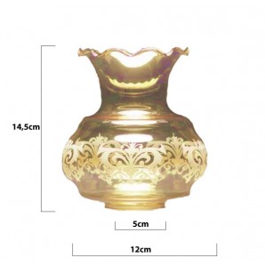 Verre tulipe miss AMBRE 14.5x12cm LB 529576B 2