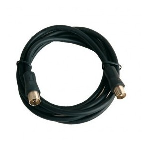 TV coaxial extension 1.5 meters white or black
