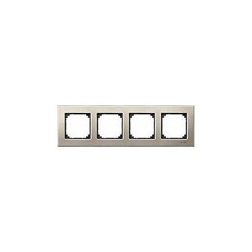 Quadro Elegance 4 elementos Titânio SCHNEIDER MTN403405