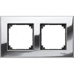 Quadro Elegance 2 elementos Cromo SCHNEIDER MTN403239