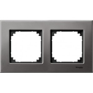 Marco elegance 2 elementos gris Rodio SCHNEIDER MTN403214