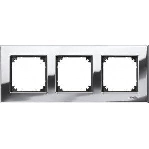 Quadro Elegance 3 elementos Cromo SCHNEIDER MTN403339