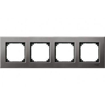Marco elegance 4 elementos gris Rodio SCHNEIDER MTN403414