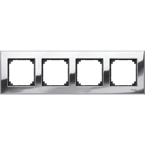 Marco elegance 4 elementos Cromo SCHNEIDER MTN403439