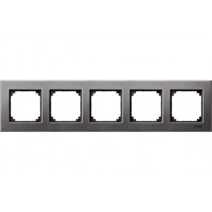 Marco elegance 5 elementos gris Rodio SCHNEIDER MTN403514