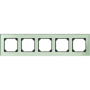 Marco elegance 5 elem. Verde cristalino SCHNEIDER MTN404504
