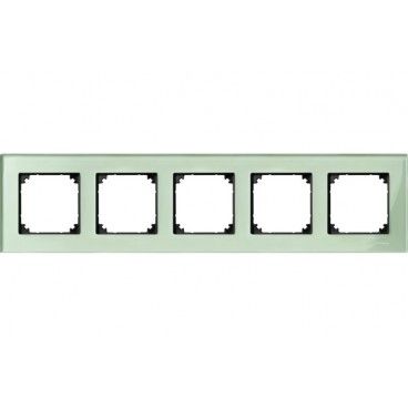 Marco elegance 5 elem. Verde cristalino SCHNEIDER MTN404504