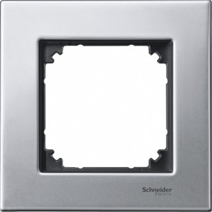 Marco elegance 1 elemento Acero SCHNEIDER MTN403160