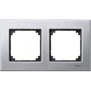 Marco elegance 2 elementos Acero SCHNEIDER MTN403260