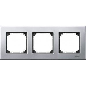 Marco elegance 3 elementos Acero SCHNEIDER MTN403360