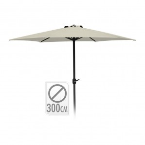 Parasol 300cm crema