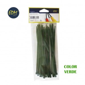 Bridas verdes 200x4,8 envasadas (bolsa 25 unid.)