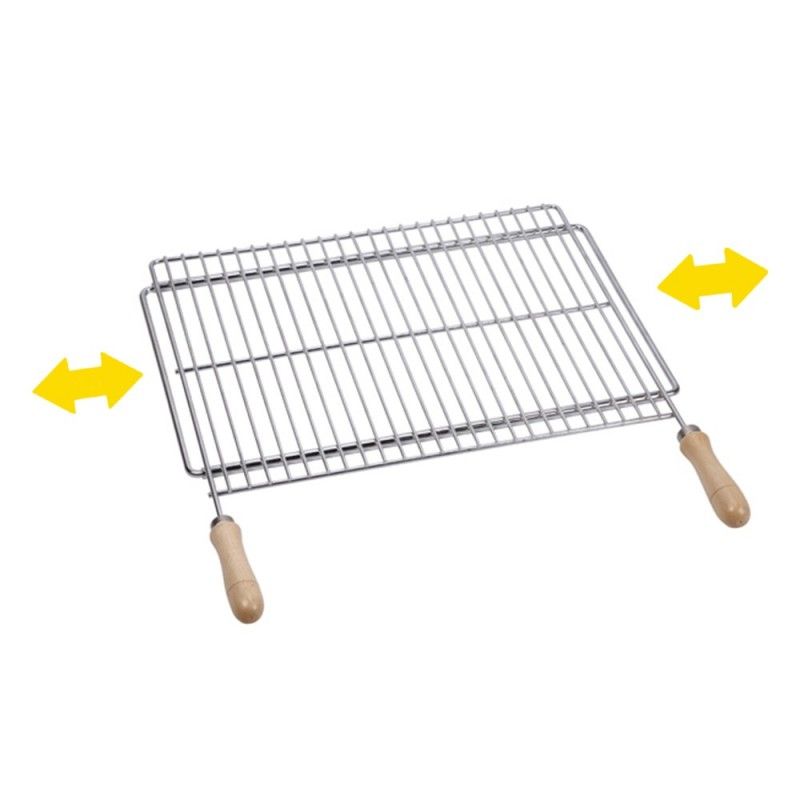 Parilla barbacoa Extensible 70x40cm acier zincado