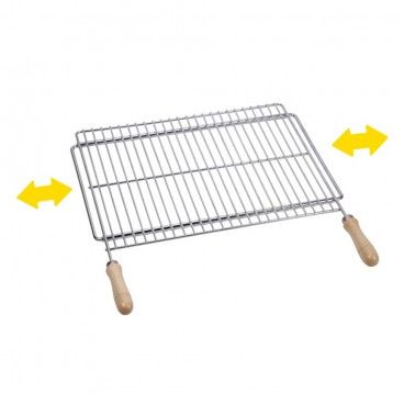 Churrasqueira Extensível 70x40cm Aço Zincado
