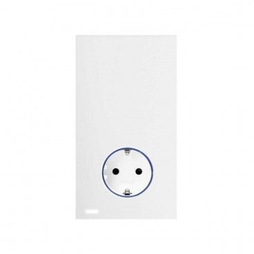 Kit base de enchufe schuko HUB PRO iO Simon 100 blanco mate SIMON 10032108-230