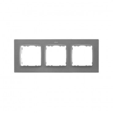 Conceito Simon 82 | Moldura 3 elementos cinza SIMON 8200637-092