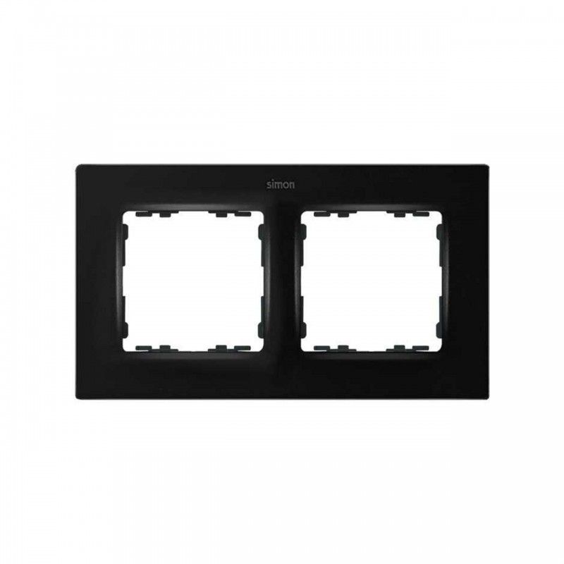 Conceito Simon 82 | Moldura 2 elementos preto fosco SIMON 8200627-098