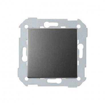 Interruptor unipolar 10AX Simon 82 embornamiento rápido + tecla titanio SIMON 8200101-096