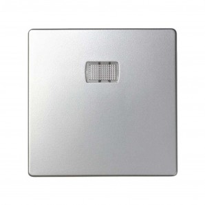 Tecla pulsador neutral Simon 82 aluminio SIMON 82013-33