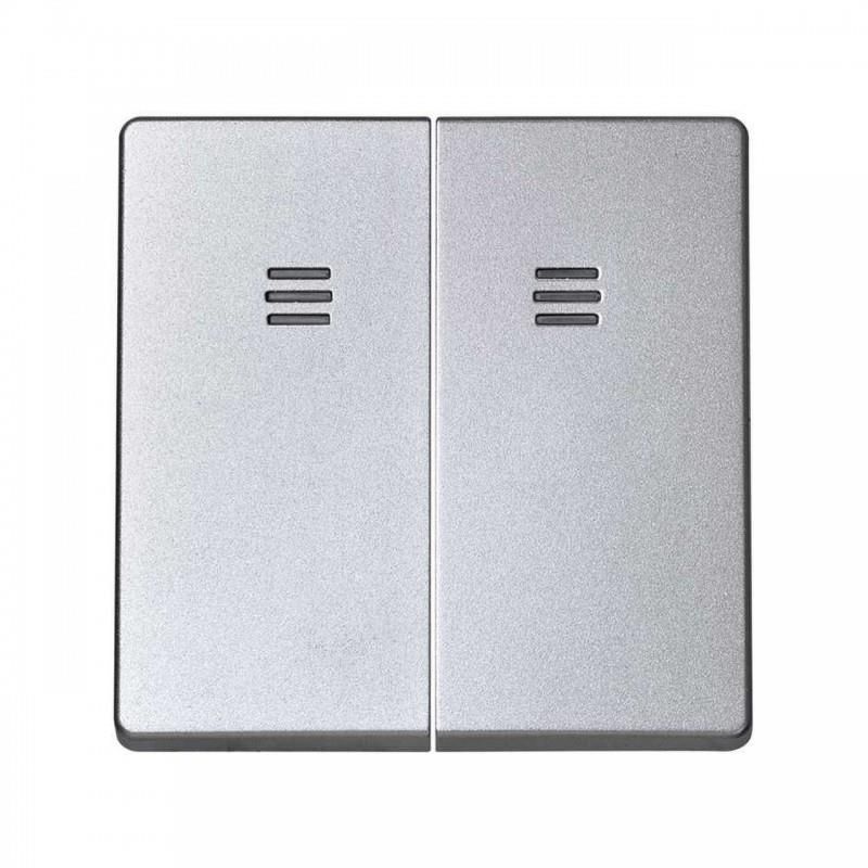 Tecla doble DETAIL 82 para mecanismo luminoso azul SIMON 8202025-093