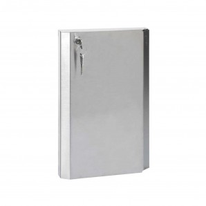 Tapa protector con bombin para Torreta con 4 módulos aluminio SIMON KTA802/8