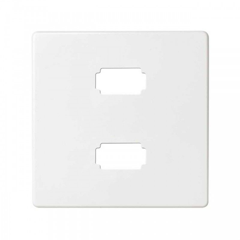 Placa Simon 82 para conector 2xUSB 2.0 tipo A branco SIMON 8201090-030