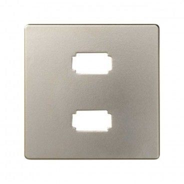 Placa Simon 82 conector 2xUSB 2.0 tipo-A cava SIMON 8201090-034